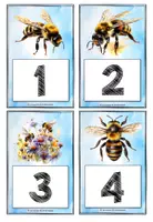 Vorschau - Stationenlernen - Nummern für Stationen - Bienen - Seite 2