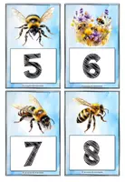 Vorschau - Stationenlernen - Nummern für Stationen - Bienen - Seite 3