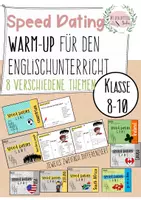 Vorschau - Spiele - Speed Dating-Warm Up für den Englischunterricht (ab Klasse 8 - Alternative zu Stop´N´Swap)) - Deckblatt