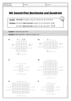 Vorschau - Unterrichtsreihen - Flächeninhalt berechnen (Rechteck & Quadrat) - Seite 3