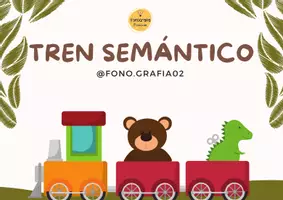 Vista previa - Tarjetas / Manipulativos - Tren semántico - página 1