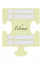 Vorschau - Mal- und Bastelvorlagen - Geburtstagskalender Puzzle Vorlage - Seite 3