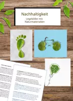 Vorschau - Arbeitsblätter - Kreativ mit Naturmaterialien – Nachhaltigkeit kindgerecht gestalten - Deckblatt