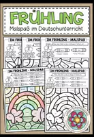 Vorschau - Arbeitsblätter - FRÜHLING - Malspaß im Deutschunterricht (Artikel, Wortarten, Singular und Plural) - Deckblatt