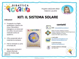 anteprima - Materiale per pittura e bricolage - Kit: Il sistema solare - Pagina di copertina