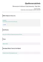 Vorschau - Arbeitsblätter - Ökonomische Funktionen II: Betriebsanalyse - Bopt, Bmin - Seite 1
