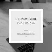 Vorschau - Arbeitsblätter - Paket: ökonomische Funktionen - Deckblatt