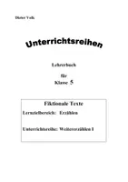 Vorschau - Stundenentwürfe - Weitererzählen I - Klasse 5 (Digitale Unterrichtsreihe Deutsch) - Seite 1