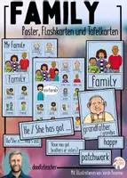 Vorschau - Fördermaterial/Inklusion - Family - Poster, Flashkarten & Tafelkarten - Deckblatt