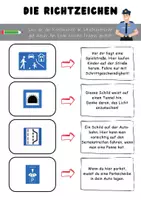 Vorschau - Arbeitsblätter - Polizei: Die Richtzeichen im Straßenverkehr - Seite 2
