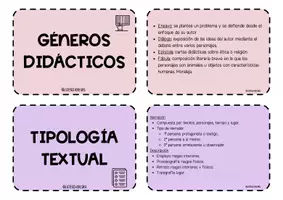 Vista previa - Tarjetas / Manipulativos - LLAVERO LITERATURA - Temario completo - página 3