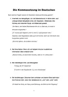 Vorschau - Arbeitsblätter - Deutsch | Komma | Rechtschreibung | 7. - 8. Klasse - Seite 1