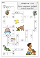 Vorschau - Arbeitsblätter - Rechenrätsel Arbeitsblätter Frühling, Klasse2, ZR100 - Seite 3
