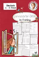 Vorschau - Arbeitsblätter - Lernwörter-Diktat Frühling | Deutsch Klasse 2-3 - Deckblatt