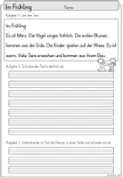 Vorschau - Arbeitsblätter - Lernwörter-Diktat Frühling | Deutsch Klasse 2-3 - Seite 3