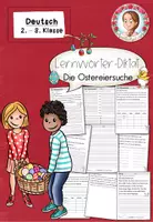 Vorschau - Stationenlernen - Lernwörter-Diktat Ostern | Deutsch Klasse 2-3 - Deckblatt
