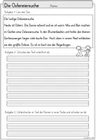 Vorschau - Stationenlernen - Lernwörter-Diktat Ostern | Deutsch Klasse 2-3 - Seite 3