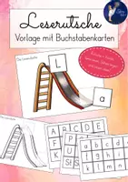 Vorschau - Poster - Leserutsche/ Silbenrutsche - Vorlage und Buchstabenkarten - Deckblatt