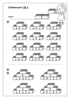 Vorschau - Spiele - Zahlenmauern aus Bausteinen - Arbeitsblätter im ZR 6 bis ZR 20 - Deckblatt