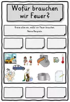 Vorschau - Stundenentwürfe - Arbeitsheft Feuer, Verbrennung, Flamme, Löschen Klasse 2, 3, 4 - Seite 3