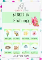 Vorschau - Poster - Bildkarten - Frühling - Wort und Bild - Deckblatt