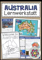 Vorschau - Stundenentwürfe - AUSTRALIA - Lernwerkstatt - Deckblatt
