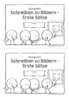 Vorschau - Arbeitsblätter - Erste Sätze zu Bildern schreiben - Miniheft - Seite 3