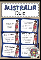 Vorschau - Spiele - Australia / Australien – Landeskunde Englisch | Quiz und Lernspiel 7.–8. Klasse - Deckblatt