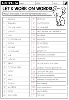 Vorschau - Arbeitsblätter - AUSTRALIA - Vocabulary Worksheet (Definitions) - Seite 2