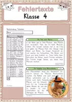 Vorschau - Fördermaterial/Inklusion - Deutsch - 72 Fehlertexte (Teil 1+2+3) - Deckblatt