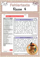 Vorschau - Fördermaterial/Inklusion - Deutsch - 72 Fehlertexte (Teil 1+2+3) - Seite 1