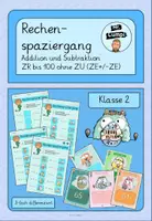 Vorschau - Arbeitsblätter - Rechenspaziergang Ostern mit den Knuffies Klasse 2 Addition und Subtraktion im ZR bis 100 ohne ZÜ (ZE +-ZE) - Deckblatt