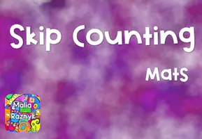 Vorschau - Arbeitsblätter - Zählen überspringen - Space Skip Counting Mats - Seite 1