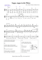 Vorschau - Arbeitsblätter - Tappe, tappe in die Pfütze - Tanzlied - Rainer Johann Gross - Seite 3