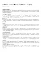 Vorschau - Arbeitsblätter - Halbleiter und ihre Rolle in elektrischen Geräten (Infotext und Übungen) - Deckblatt