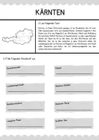 Vorschau - Arbeitsblätter - Bundesländer (Ö) - Kärnten (Arbeitsblatt + Lösung) - Seite 1