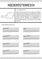 Vorschau - Arbeitsblätter - Bundesländer (Ö) - Niederösterreich (Arbeitsblatt + Lösung) - Seite 1
