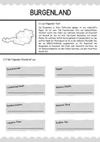 Vorschau - Arbeitsblätter - Bundesländer (Ö) - Burgenland (Arbeitsblatt + Lösung) - Seite 1