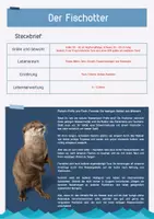 Vorschau - Arbeitsblätter - Der Fischotter (Arbeitsblatt + Lösung) - Seite 1