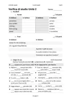 Vorschau - Arbeitsblätter - Verifica di Studio - Di nuovo INSIEME A1-A2 - Unità 2 - Deckblatt