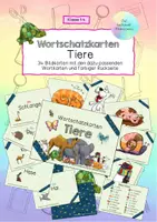 Vorschau - Spiele - Wortschatzkarten Tiere (DaZ / DaF) - Deckblatt