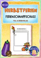 Vorschau - Arbeitsblätter - FREEBIE: Ferienschnappschuss Mal- Schreibvorlage (Herbstferien) - Deckblatt