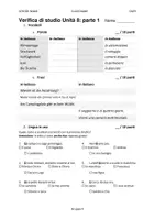 Vorschau - Arbeitsblätter - Vokabeltest - Di Nuovo Insieme A1-A2: Unità 8 e 9 - Deckblatt