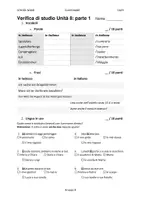 Vorschau - Arbeitsblätter - Vokabeltest - Di Nuovo Insieme A1-A2: Unità 8 e 9 - Seite 1