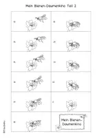Vorschau - Mal- und Bastelvorlagen - Biene & Blüte Daumenkino Arbeitsblatt Folie - Seite 2