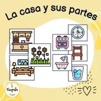 Vista previa - Tarjetas / Manipulativos - La casa y sus partes (junto a @logopedia_creativa) - Portada