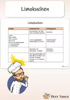 Vorschau - Arbeitsblätter - Limokuchen - Rezept - Deckblatt