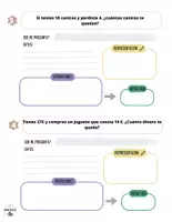 Vista previa - Hojas de trabajo - 30 Problemas: restas - página 2