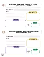 Vista previa - Hojas de trabajo - 30 Problemas: restas - página 3