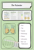 Vorschau - Stundenentwürfe - Materialpaket Uhr, Zeit und Kalender Klasse 2, 3, 4 - Deckblatt